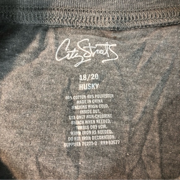 City Streets T-shirt 18/20 Husky Gray - Picture 4 of 5